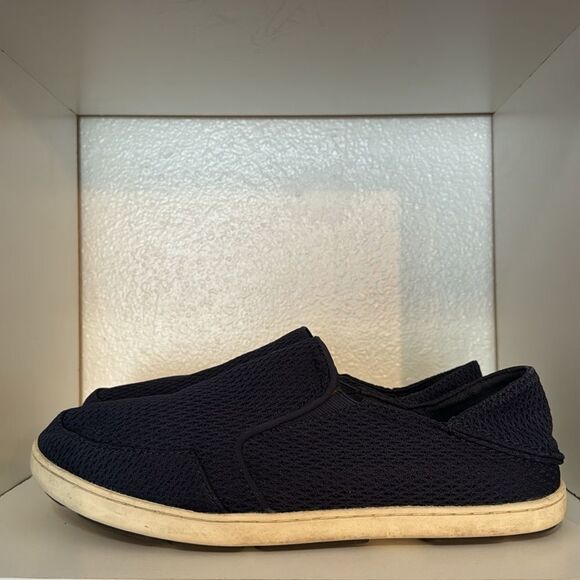 Olukai Nohea Mens Blue Comfort Mesh Slip On Loafer Boat Shoes - Picture 2 of 14